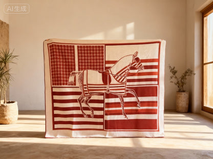 Equestrian Heritage Wool Blanket